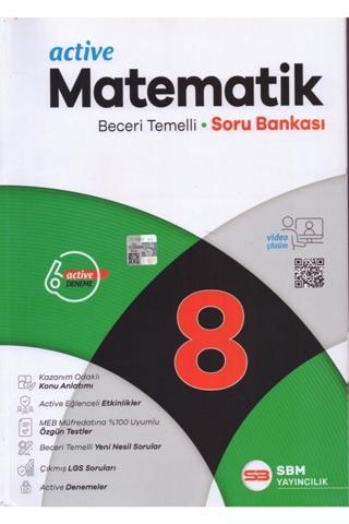 Sbm 8.Sınıf Active Matematik Soru Bankası - Sbm Yayıncılık - Sbm Yayınları