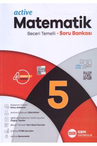 Sbm 5.Sınıf Active Matematik Soru Bankası - Sbm Yayıncılık - Sbm Yayınları
