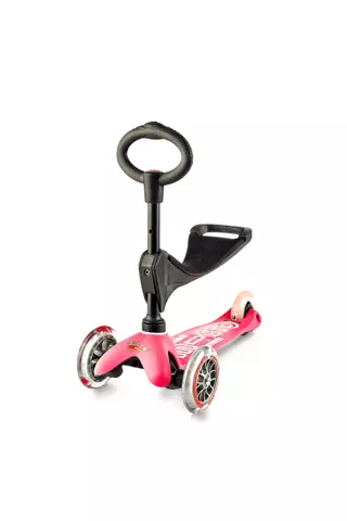 Micro Mini Scooter 3 in 1 Deluxe Pembe MMD009