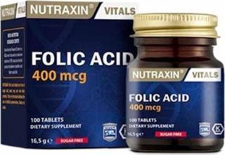 Nutraxin Folic Acid 400 Mcgr 100 Tablet