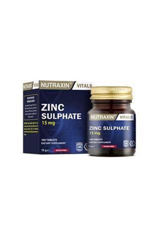 Nutraxin Zinc Sulphate 15Mgr 100 Tablet