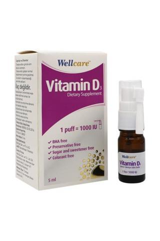 Wellcare Vitamin D3 1000 Iu Sprey - 5 Ml
