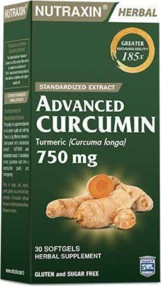 Nutraxin Advanced Curcumin 750Mgr 30 Softjel