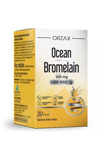 Ocean Orzax Bromelain 500 Mgr Takviye Edici grıda 30 Kapsül