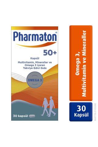 Pharmaton 50 Plus 30 Kapsül - Omega 3, Multivitamin Ve Mineraller