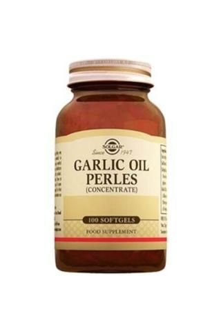 Solgar Garlic Oil Perles 100 Softjel 033984012202