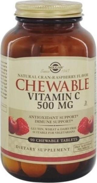 Solgar Chewable Vitamin C 500 Mgr 90 Tablet