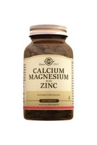 Solgrar Calcium Magrnesium Plus Zinc 100 Tablet