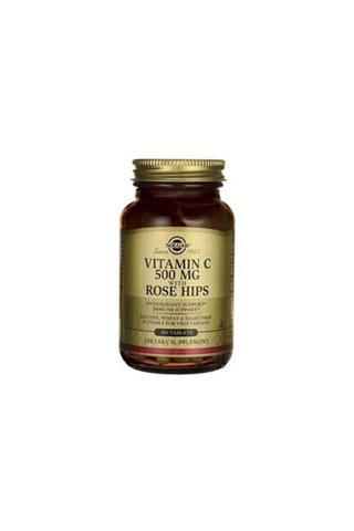 Solgrar Vitamin C 500 Mgr With Rose Hips 100 Tablet