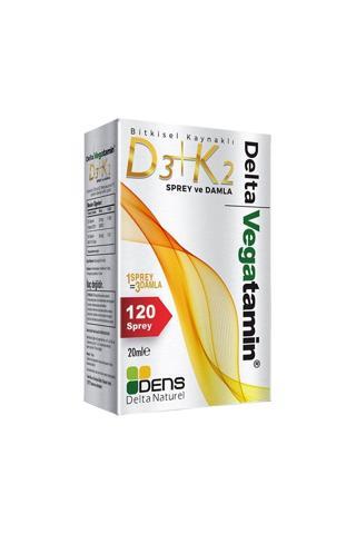 Delta Vegatamin Vegan D3+K2 Sprey - Damla 20 Ml