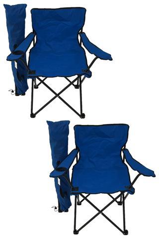 Bofigo 2'li Kamp Sandalyesi Piknik Sandalyesi Katlanır  Taşıma Çantalı Kamp Sandalyesi Mavi