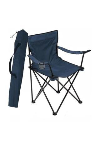 Bofigo Bahçe - Kamp Sandalyesi Katlanır Sandalye Bahçe Koltuğu Piknik Plaj Balkon Sandalyesi Mavi
