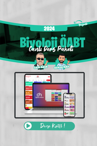 Dijital Hoca Akademi 2024 Biyoloji ÖABT Canlı Ders Paketi (Kaynaklı) - Dijital Hoca Akademi