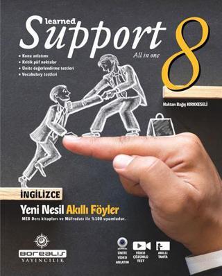 8.Sınıf Learned Support All In One 8 - Borealis Yayıncılık - Borealis Yayıncılık