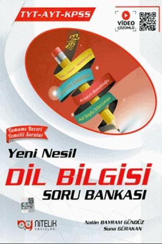 Nitelik TYT - AYT - KPSS Yeni Nesil Dil Bilgisi Soru Bankası  - Nitelik Yayınları