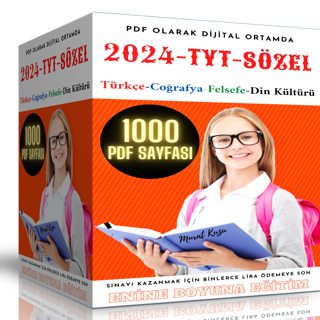 2024 Tyt Sözel Hazırlık Seti (1000 Pdf Sayfası) - Enine Boyuna Eğitim - Enine Boyuna Eğitim