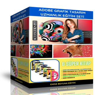 Adobe Grafik Tasarım Uzmanlık Eğitim Seti - Enine Boyuna Eğitim - Enine Boyuna Eğitim