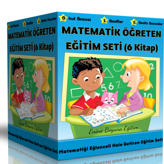 Okul Öncesi Ve 1. Sınıflar İçin Matematik Öğreten Eğitim Seti (6 Kitap) - Enine Boyuna Eğitim - Enine Boyuna Eğitim