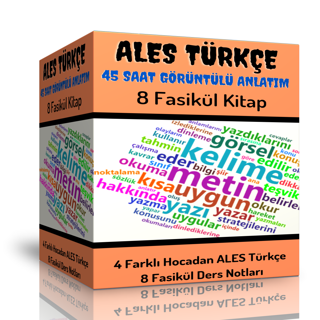 Ales Türkçe Görüntülü Eğitim Seti (45 Saat Anlatım Ve 8 Fasikül Kitap) - Enine Boyuna Eğitim - Enine Boyuna Eğitim