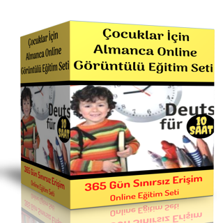 Çocuklar İçin Almanca Online Görüntülü Eğitim Seti - Enine Boyuna Eğitim - Enine Boyuna Eğitim