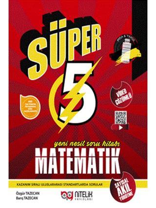 Nitelik 5. Sınıf Matematik Süper Yeni Nesil Soru Kitabı -  - Nitelik Yayınları
