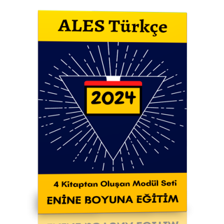 2024 Ales Türkçe Modüler Kitap Seti ( 4 Kitap) - Enine Boyuna Eğitim - Enine Boyuna Eğitim