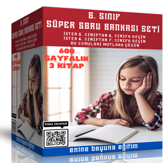 6. Sınıf Süper Soru Bankası Seti (Tüm Dersler) - Enine Boyuna Eğitim