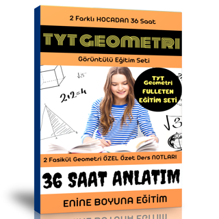 Enine Boyuna Geometri Ful Hazırlık Seti (36 Ders + 2 Fasikül Kitap) - Enine Boyuna Eğitim - Enine Boyuna Eğitim