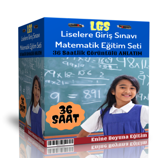 Lgs Görüntülü Matematik Eğitim Seti (36 Saatlik Özel Anlatım) - Enine Boyuna Eğitim - Enine Boyuna Eğitim