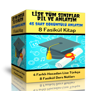 Lise Türkçe Görüntülü Eğitim Seti (45 Saat Anlatım Ve 8 Fasikül Kitap) - Enine Boyuna Eğitim - Enine Boyuna Eğitim