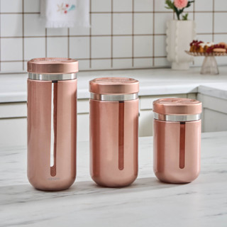 Karaca Mastermaid Cam Saklama Kabı Set Rosegold