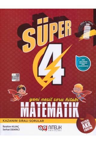 Nitelik 4.sınıf Yeni Nesil Süper Matematik Soru Kitabı