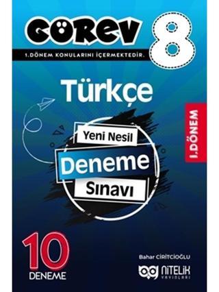 Nitelik 8. Sınıf Lgs Görev 1. Dönem 10 Türkçe Deneme - Nitelik Yayınları