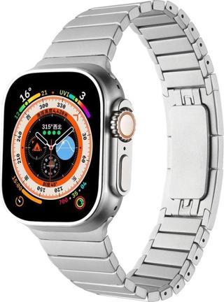 Watch 7 45mm KRD-35 Parçalı Çizgi Tasarım Metal Kordon