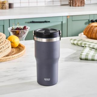 Karaca Star Ice Pipetli Çelik Sızdırmaz Termos Gri 550 ml