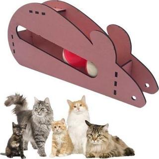 Fare Kedi Oyunu Ahşap 2 Toplu Kedi Oyuncağı Tahta Kedi Oyunu Tahta Fare Ve Toplu Oyuncak