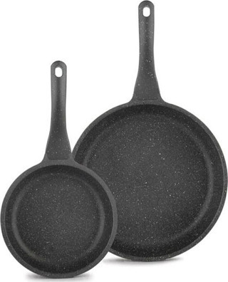 Eda FOCUS Döküm Granit 2'li Tava Seti (Orta Boy 24Cm+ Büyük Boy 28Cm)
