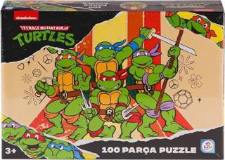 NK0050 Ninja Kaplumbağalar 100 Parça Puzzle -Laçokids