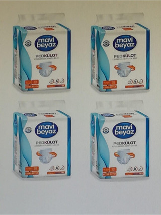 Mavi Beyaz Ped Emici Külot Yetişkin Hasta Bezi(Xlarge) Ekstra Büyük Boy 4X30=120 Kullanım