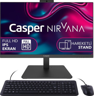 Casper Nirvana A60.5700-BV00X-V Ryzen 7 5700U 16 GB 500 GB SSD Radeon Graphics 23.8" Full HD All in One PC