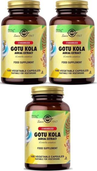 Solgar Gotu Kola 100 Kapsül 3 Adet