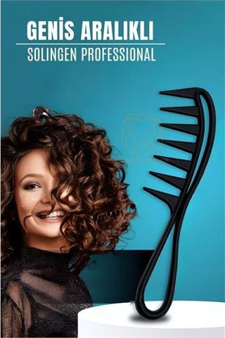 Geniş Dişli Stil Tarağı Karbon Solingen Professional