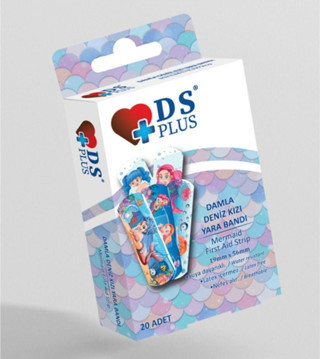 Deniz Kızı Kız Çocuk Yara Bandı 20 Adet 1 Paket