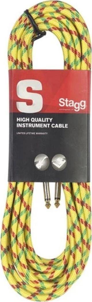 Stagg SGC3VT Örgülü Enstrüman Kablosu - Sarı (3m)