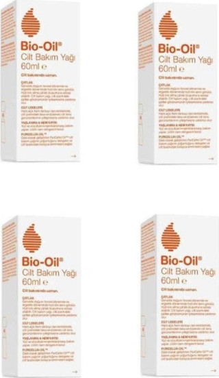 Bio-Oil Cilt Lekelerine Karşı Bakım Yağı 60 Ml 4 Adet