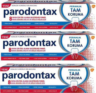 Parodontax Diş Macunu 75Ml Ferahlık&Tam Koruma 75 Ml 3 Adet + Duş Jeli Hediye