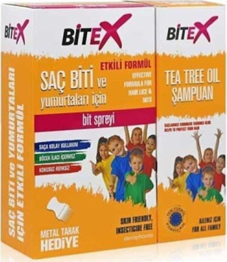 Bitex Bit Spreyi 100 Ml Ve Şampuan 150 Ml Ve Çelik Tarak