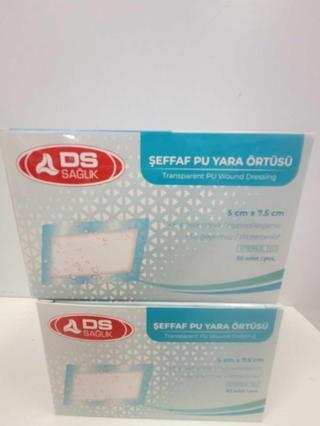 Ds Plus Şeffaf Su Geçirmez Pu Yara Örtüsü 9Cm X 10 Cm 10 Adetli 1 Paket