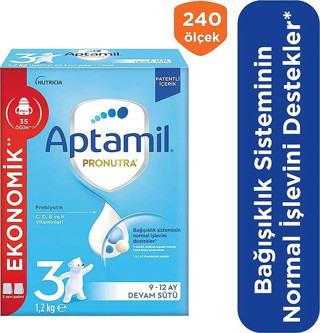   3 Devam Sütü 1200 G  9-12 Ay 