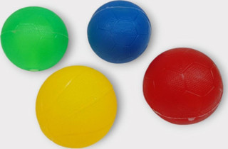 Köpek Oyuncağı - Plastik Düdüklü Top - 4 lü Set